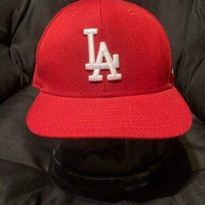 New Era Red LA Cap Size 7 3/8
